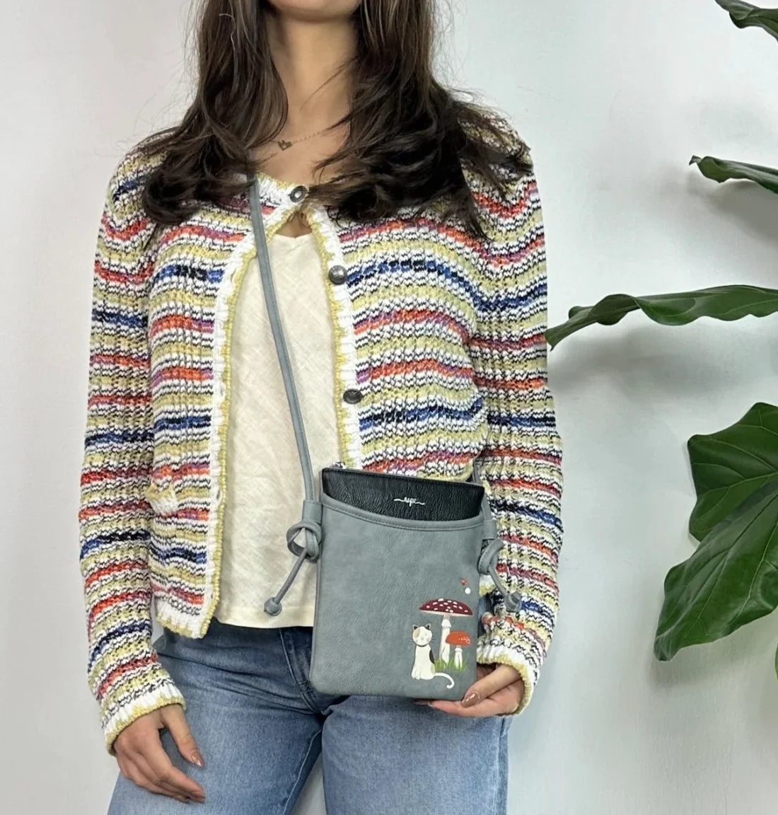 Mini sac à main Champignon gris ESPE – Ludique, créatif et végétalien