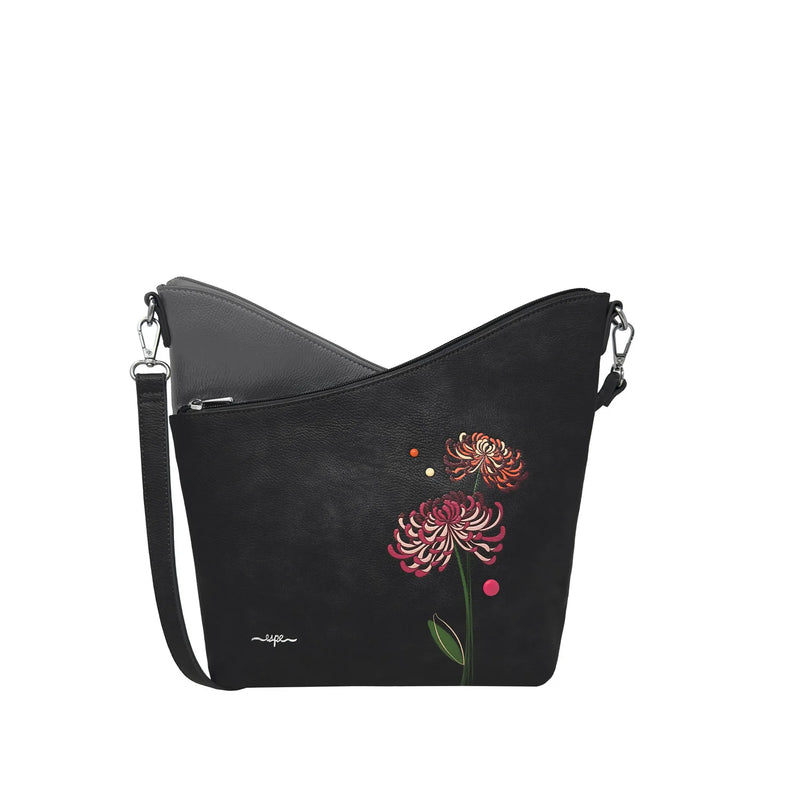 Sac bandoulière Mae Messenger noir – Pratique, spacieux et végétalien
