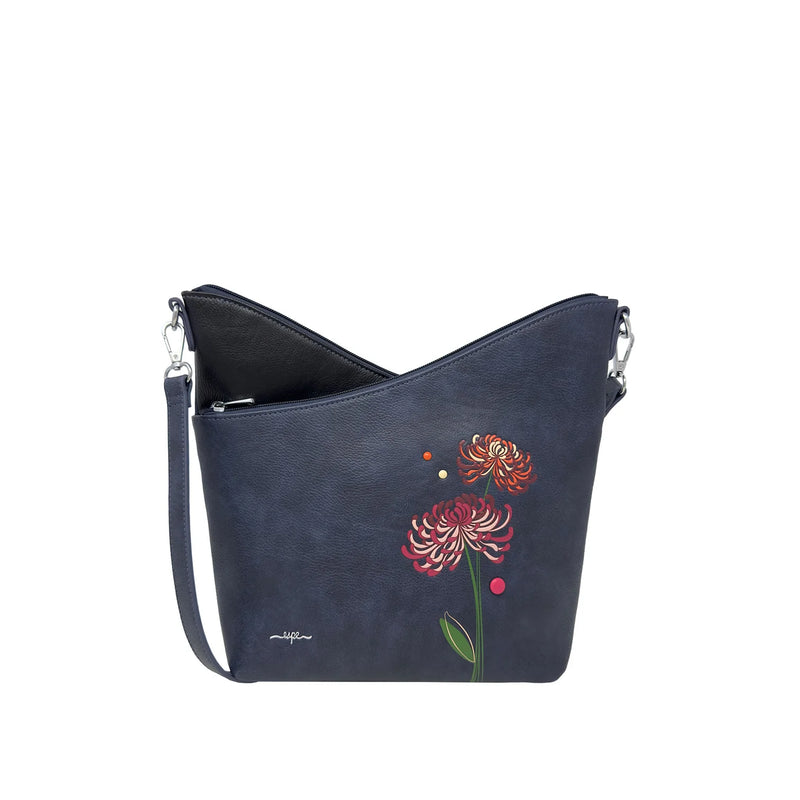 Sac bandoulière Mae Messenger bleu – Pratique, spacieux et végétalien