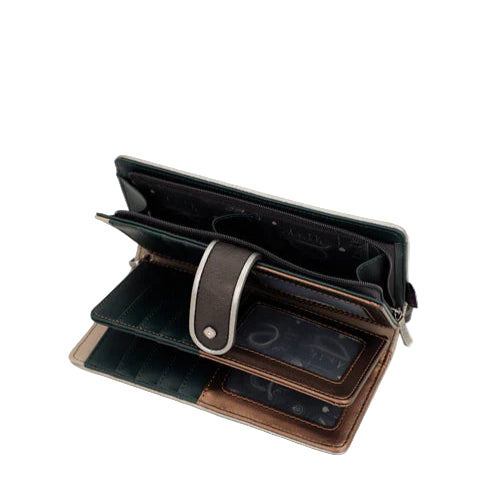 Grand portefeuille RFID Anekke collection REAL | Élégant et spacieux