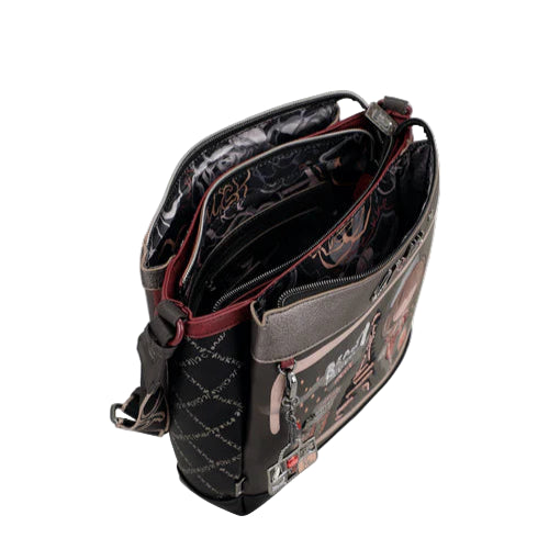 SAC BANDOULIERE 3 COMPARTIMENTS MADEMOISELLE - ANEKKE