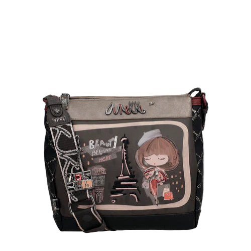 SAC BANDOULIERE 3 COMPARTIMENTS MADEMOISELLE - ANEKKE