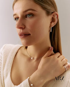 BRACELET PEARL STATION - ARZ STEEL