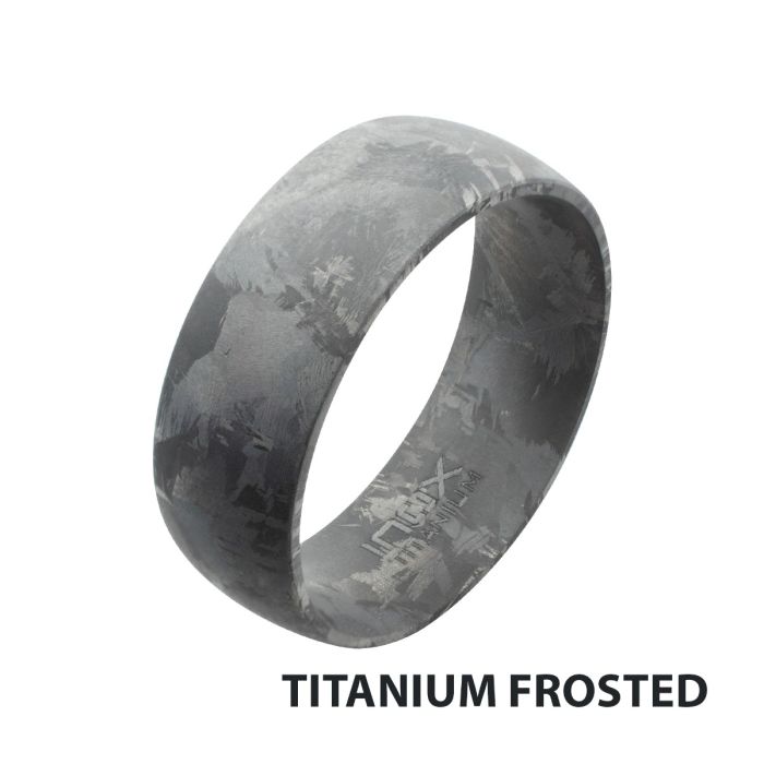 BAGUE EN TITANE GIVRE | BIJOUX INOX CANADA