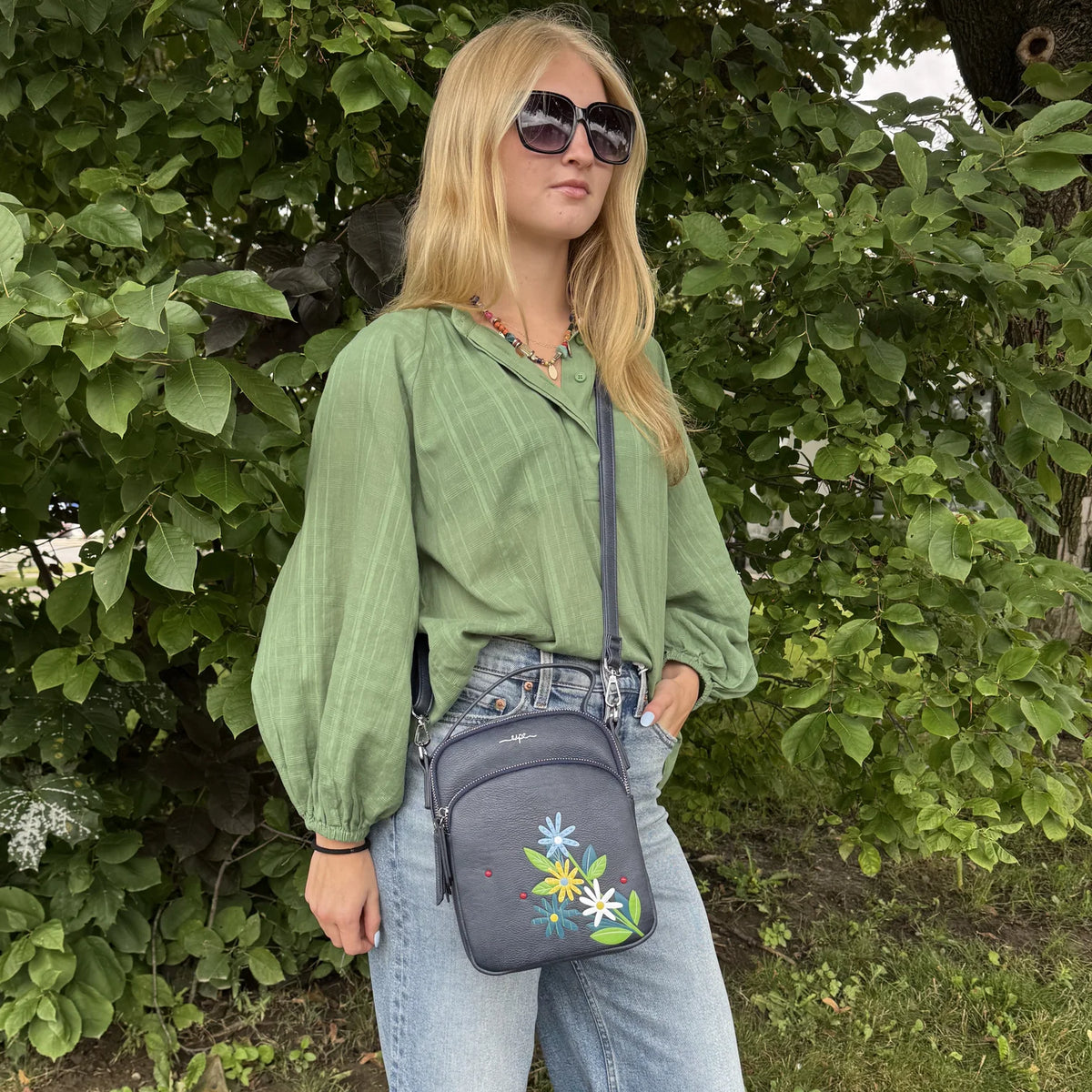 SAC BANDOULIÈRE MARIGOLD - CUIR VÉGAN ESPE