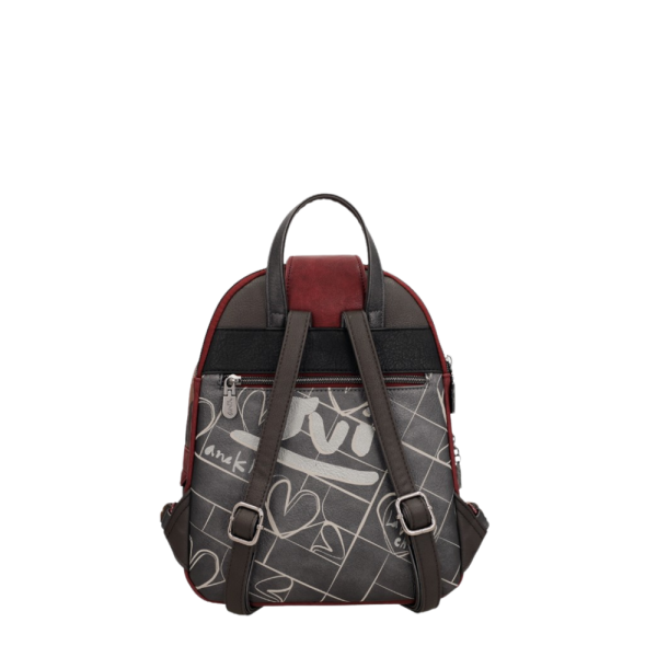 Sac à dos 3 compartiments Mademoiselle noir - Anekke
