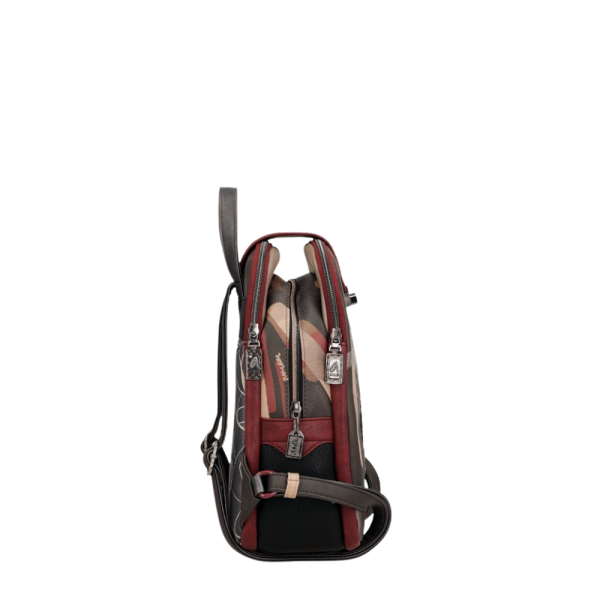 Sac à dos 3 compartiments Mademoiselle noir - Anekke