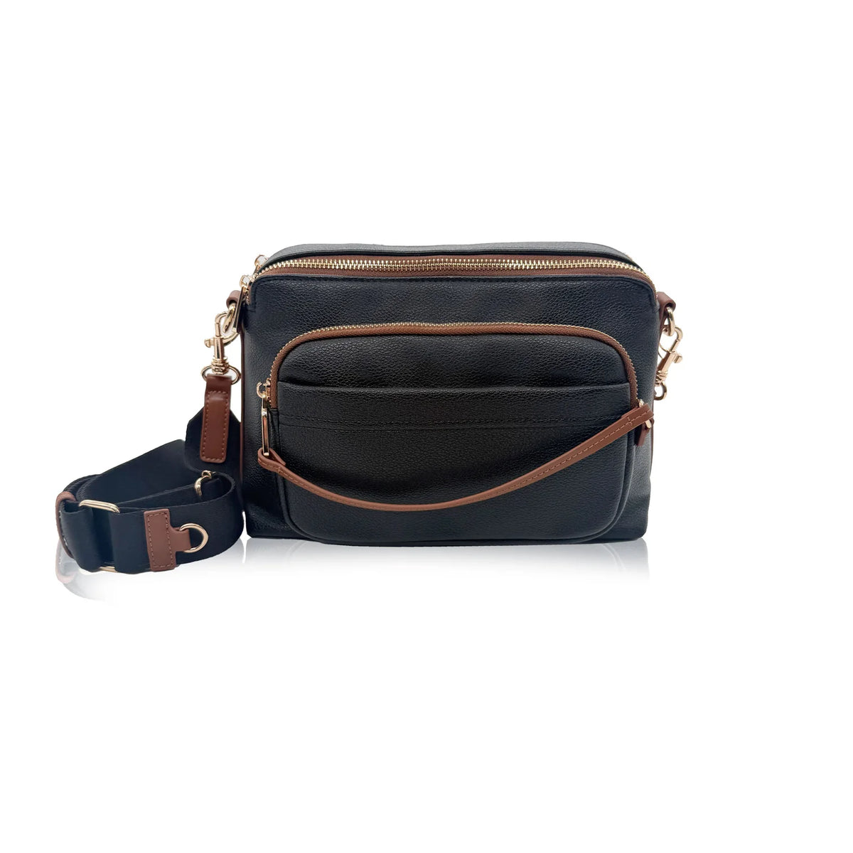 Sac bandoulilère Lola en cuir végan avec compartiments - ESPE