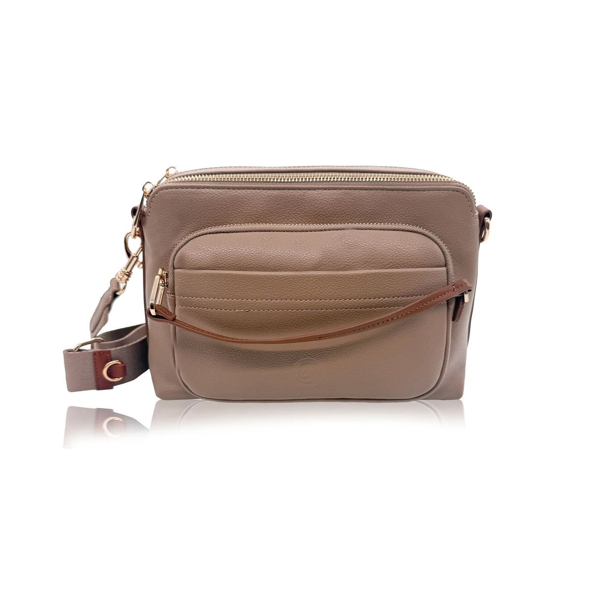 Sac bandoulilère Lola en cuir végan avec compartiments - ESPE