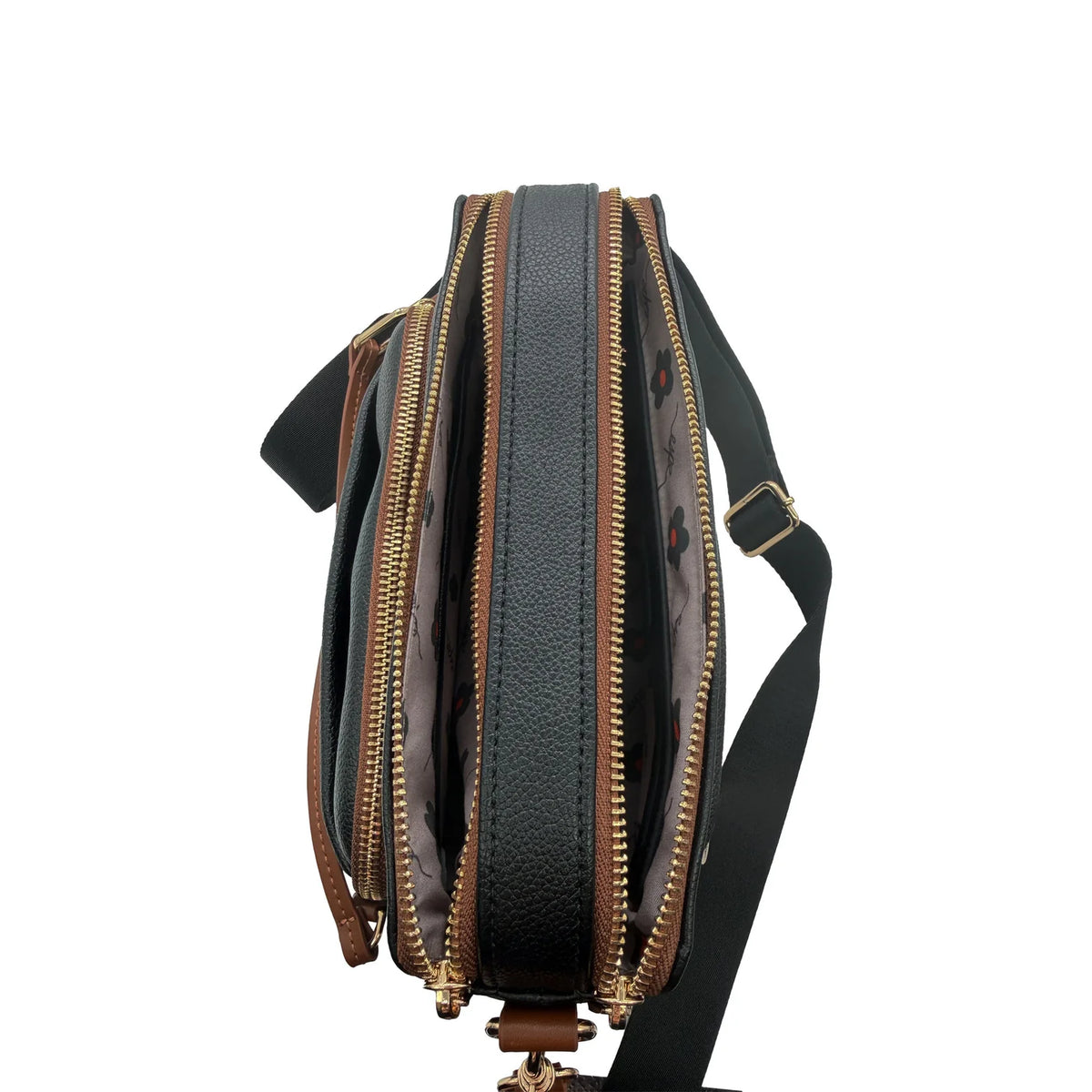 Sac bandoulilère Lola en cuir végan avec compartiments - ESPE