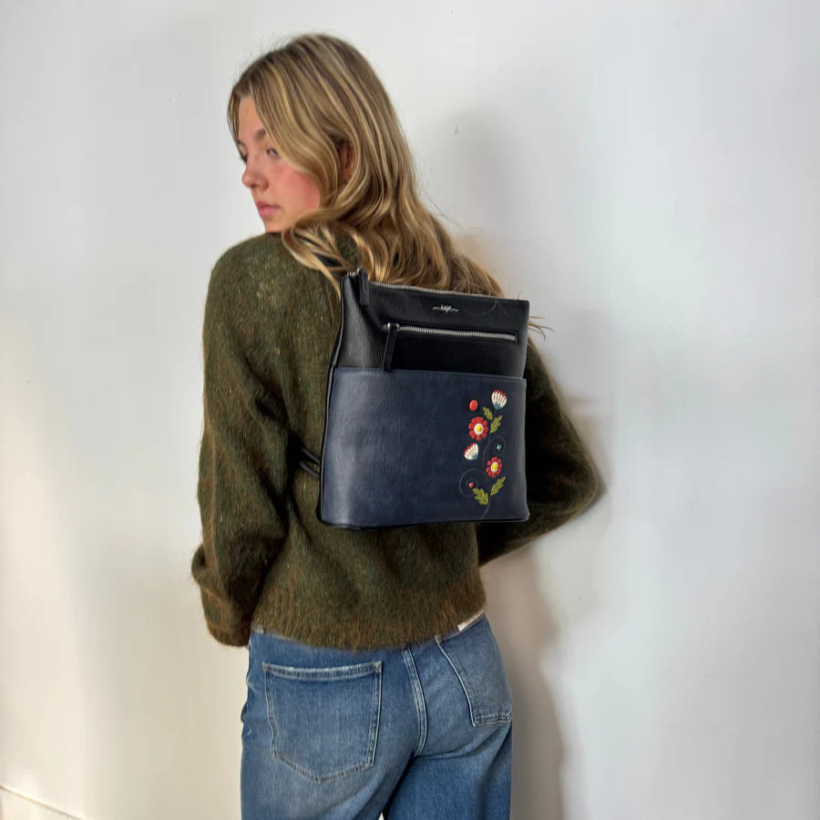 SAC A DOS FLORA BLEU - ESPE