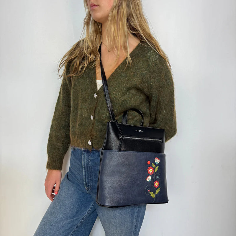 SAC A DOS FLORA BLEU - ESPE