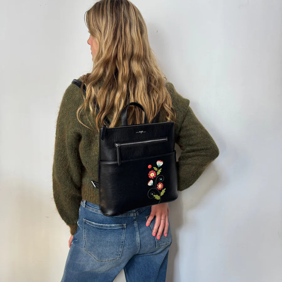 SAC A DOS FLORA NOIR - ESPE