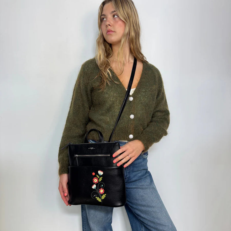 SAC A DOS FLORA NOIR - ESPE