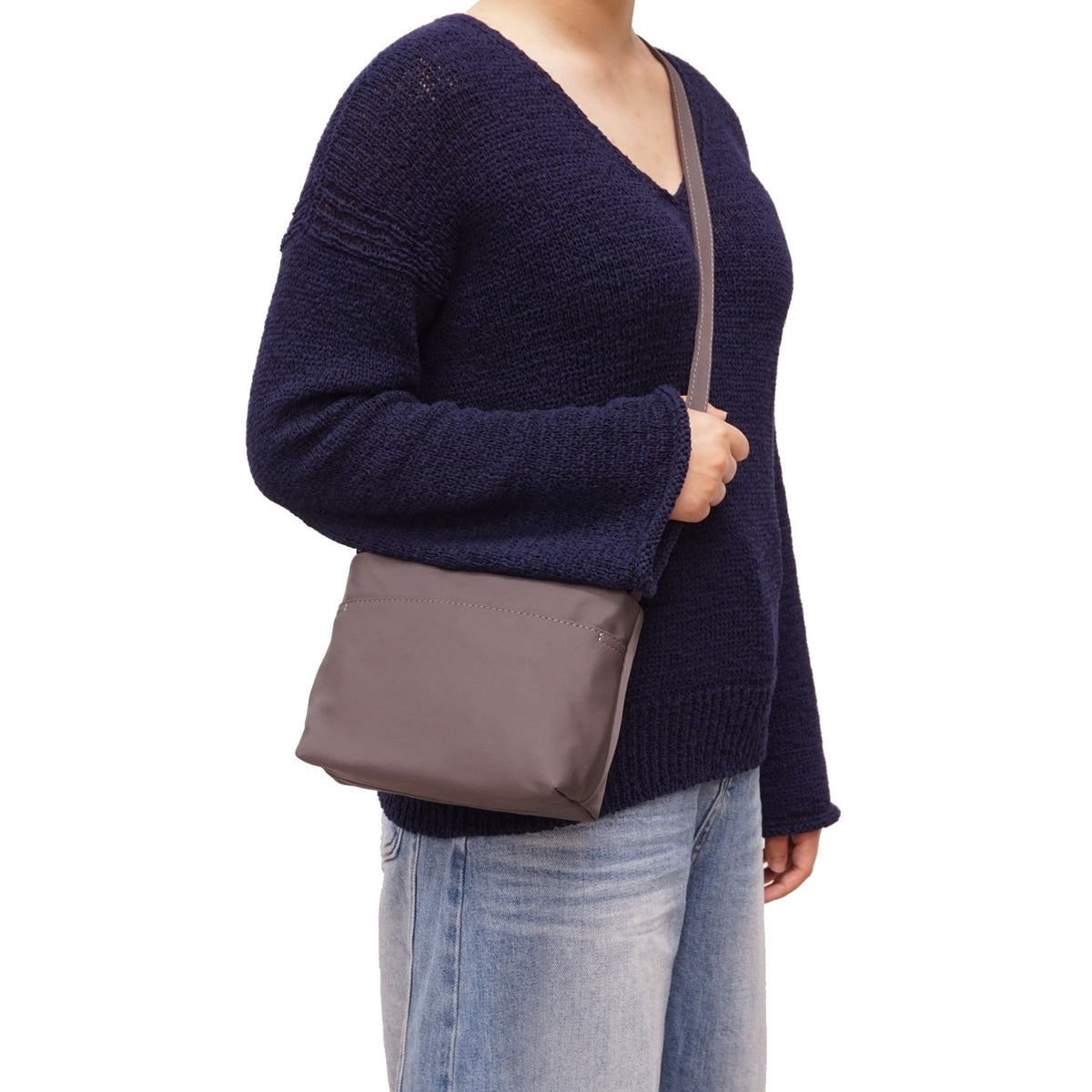Sac bandoulière en nylon Candice - Doublure 100% recyclé - S-Q