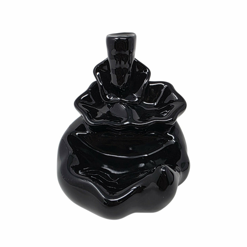 Brûleur d'encens Backflow noir effet cascade