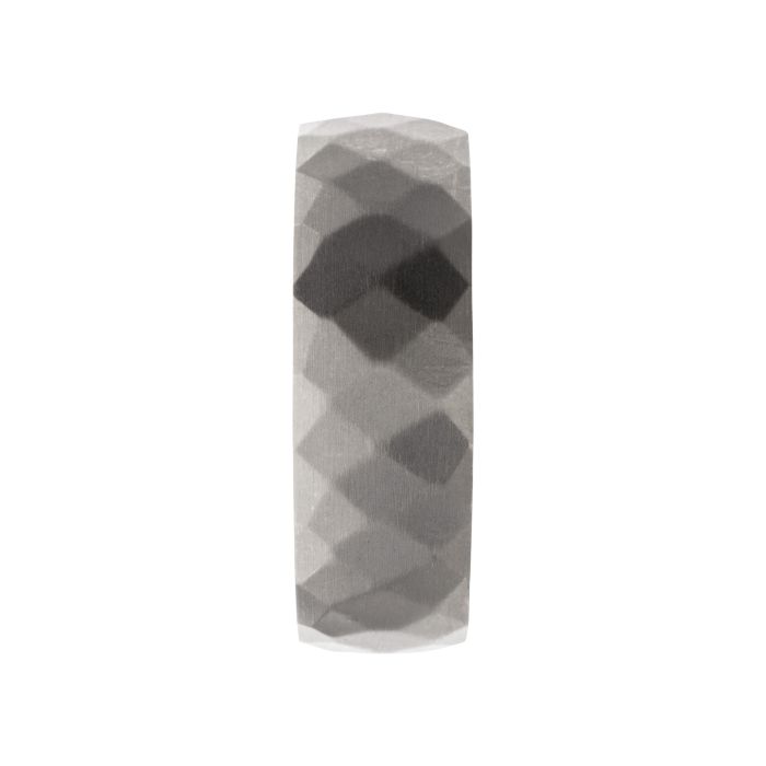 BAGUE CONFORTABLE EN TITANE ET SEQUOIA | BIJOUX INOX CANADA