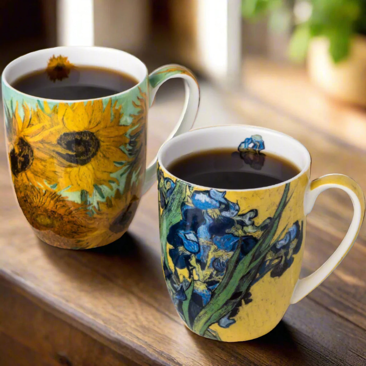 ENSEMBLE 2 TASSES VAN GOGH FLEURS MCINTOSH