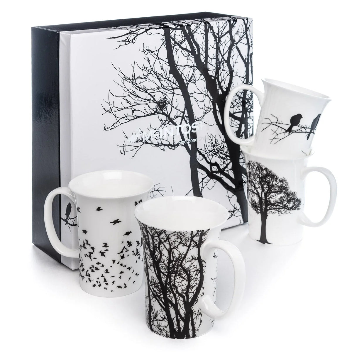 ENSEMBLE DE 4 TASSES SILHOUETTE ETERNELLE