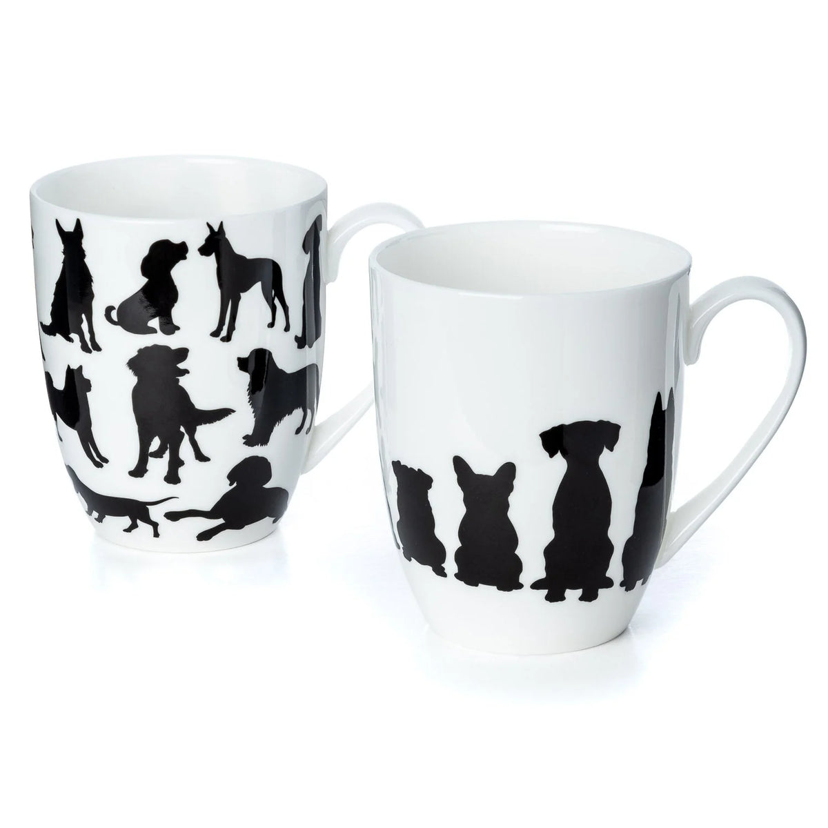 ENSEMBLE 2 TASSES SILHOUETTES DE CHIENS