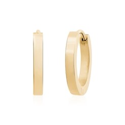 BOUCLES D'OREILLES DORMEUSES PLATES ACIER INOXYDABLE | ARZ STEEL