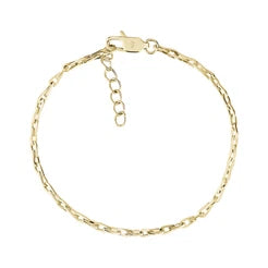 Bracelet avec chaîne fine en acier inoxydable doré - Arezzo