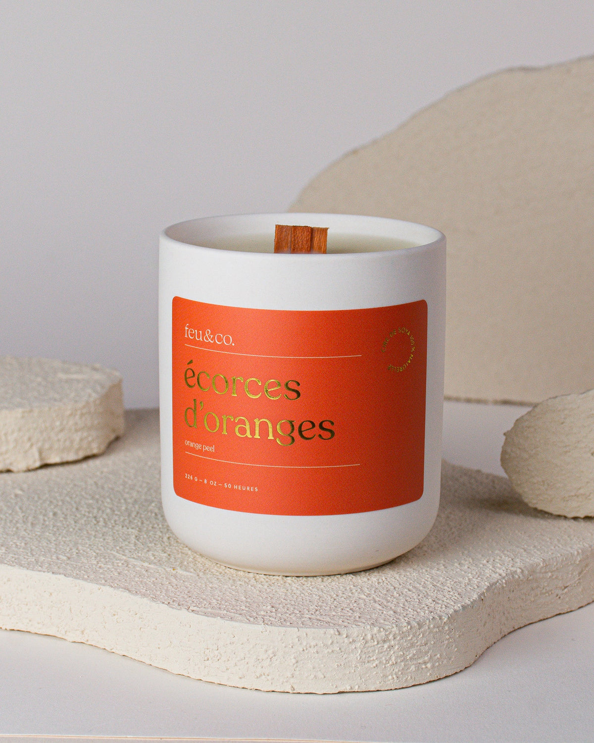 BOUGIE ECORCES D`ORANGES | FEU & CO