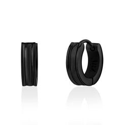 BOUCLES D'OREILLES DORMEUSES NOIRES