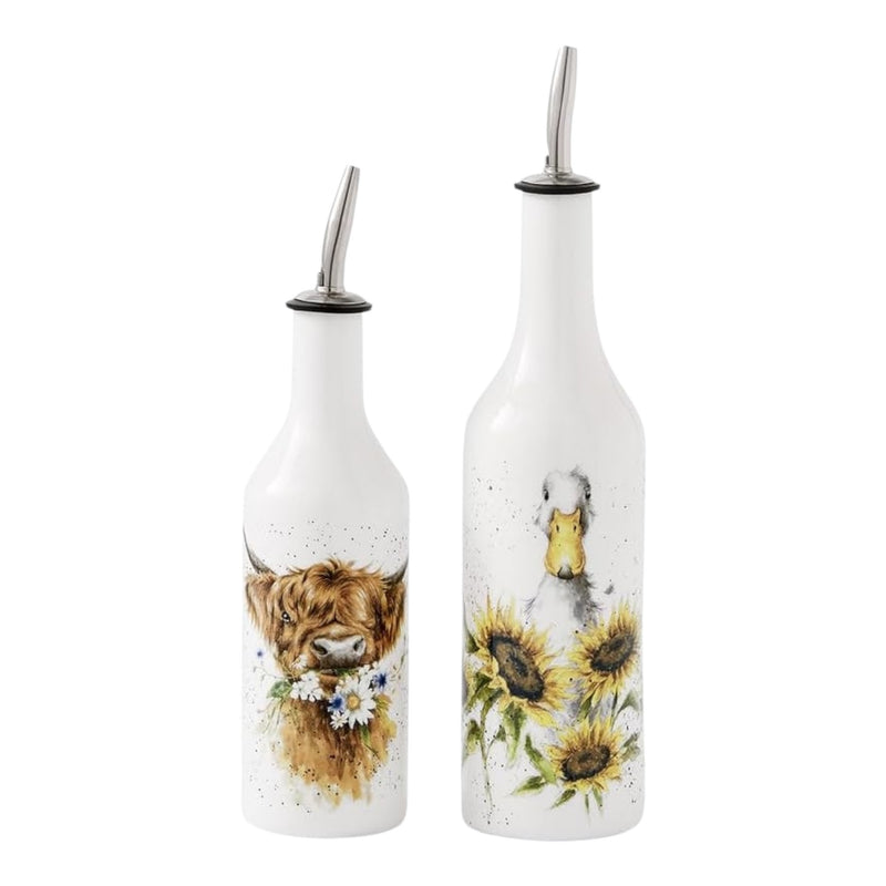 BOUTEILLES HUILE ET VINAIGRE EN PORCELAINE - WRENDALE DESIGNS