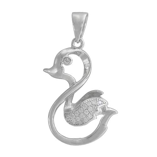 PENDENTIF CANARD AVEC ZIRCONS