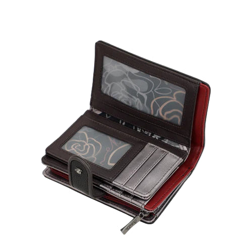 MOYEN PORTEFEUILLE RFID MADEMOISELLE NOIR - ANEKKE