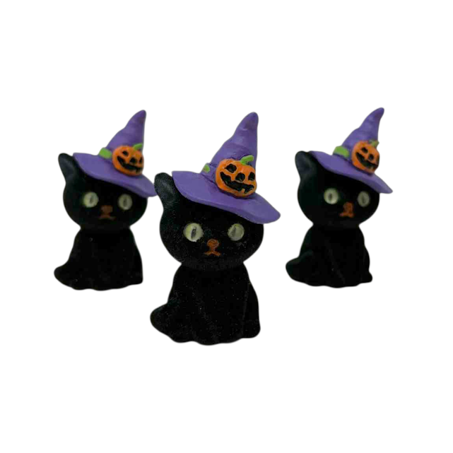 Chat noir d’Halloween – Symbole porte-bonheur et décoration mystique