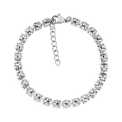 BRACELET MAILLES SCULPTÉES ACIER INOXYDABLE - AREZZO