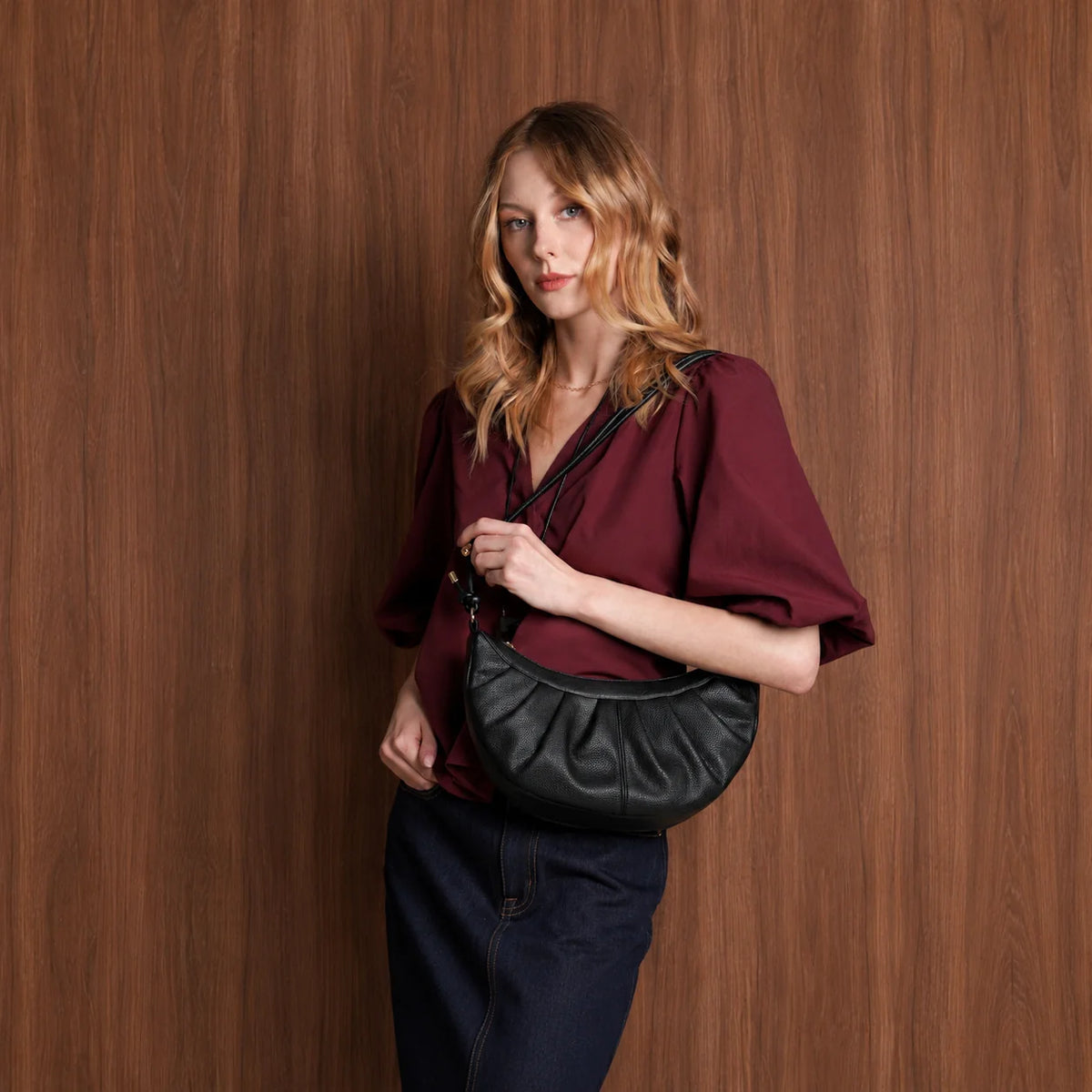Sac à main Stephanie en cuir végan grainé - ESPE