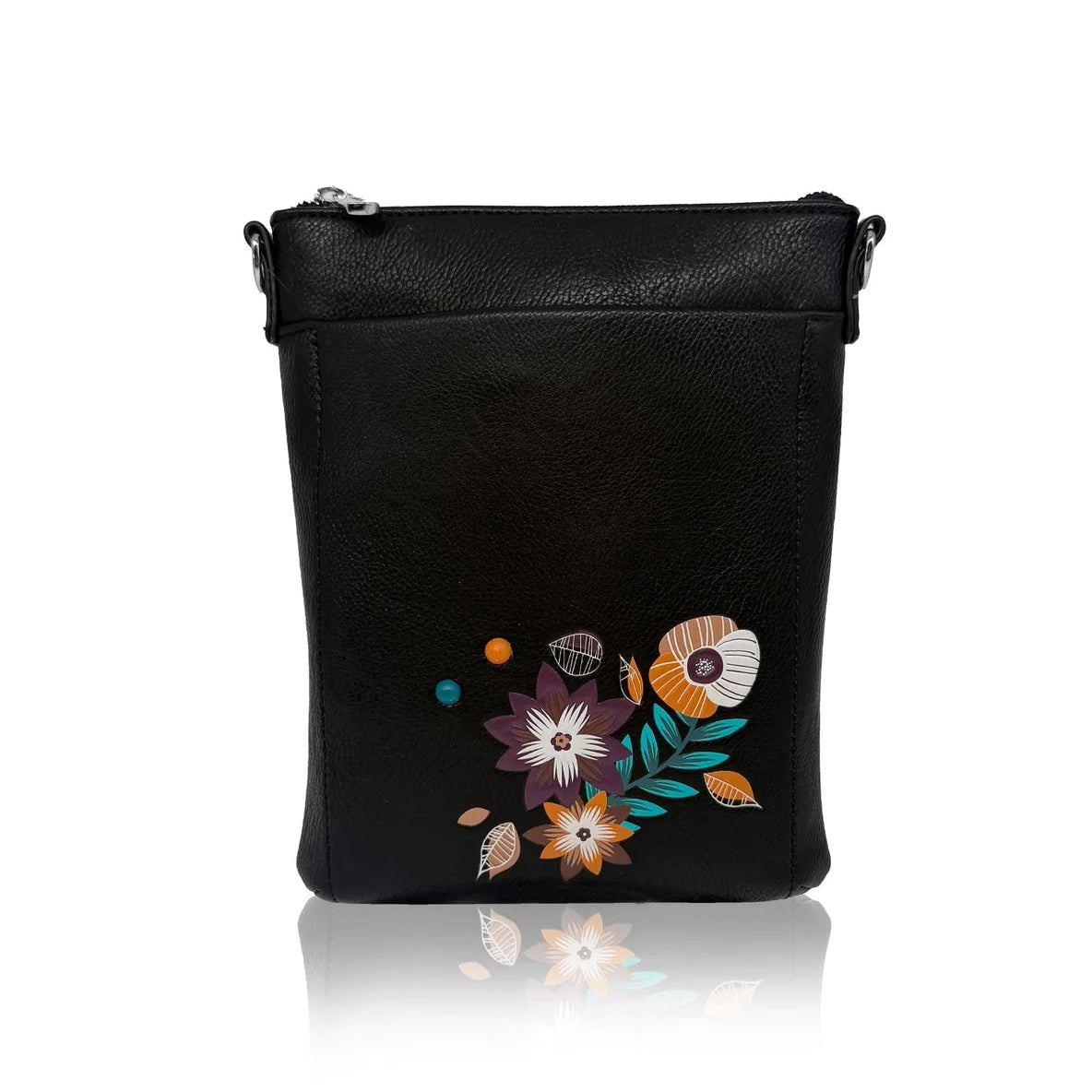Mini sac bandoulière Aster en cuir végan et motif floral - ESPE