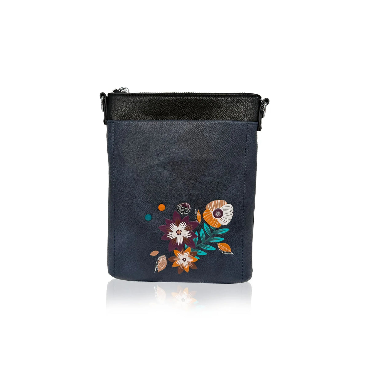 Mini sac bandoulière Aster en cuir végan et motif floral - ESPE