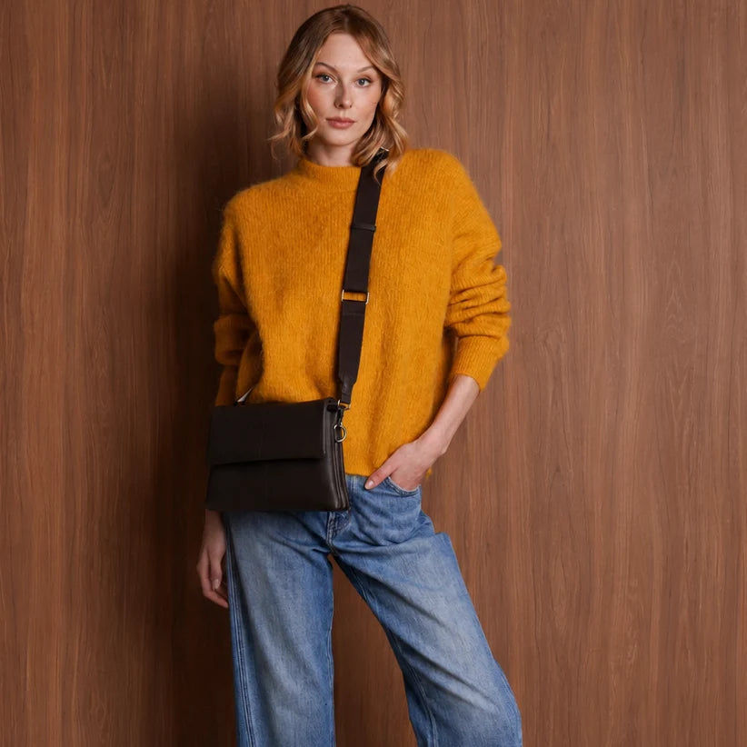 Sac à main bandoulière en cuir végan Lexi Foldover - ESPE