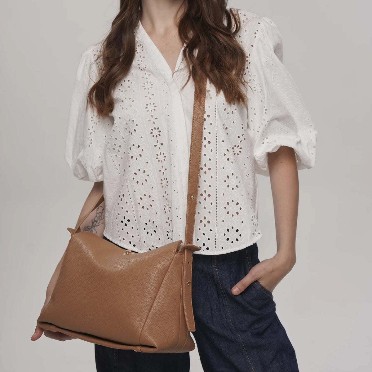SAC BANDOULIÈRE LONDON - CUIR  VEGAN ESPE