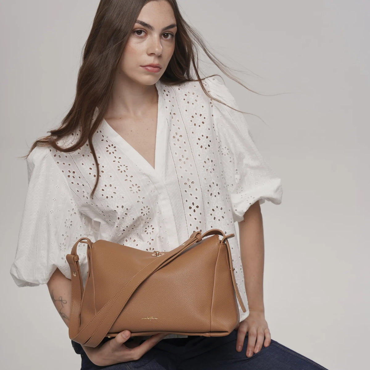 SAC BANDOULIÈRE LONDON - CUIR  VEGAN ESPE