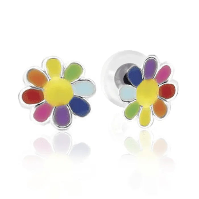 BOUCLES D'OREILLES EN ARGENT FLORA