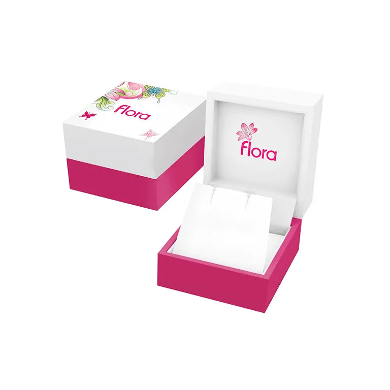 BOUCLES D'OREILLES EN ARGENT FLORA