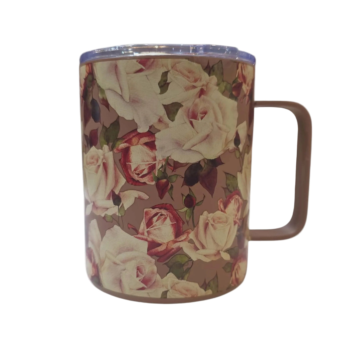 TASSE FLEURIE AVEC COUVERCLE