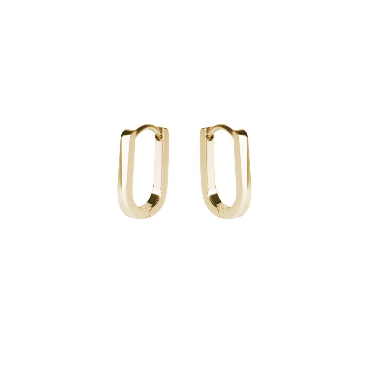 BOUCLES D'OREILLES DORMEUSES ACIER INOXYDABLE DORE SOLENE