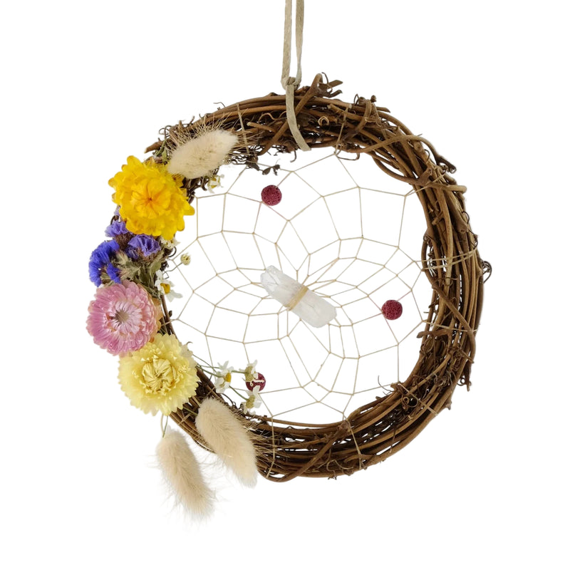 Capteur des rêves aromatique Bois de vigne et fleurs – Naturel, artisanal et apaisant