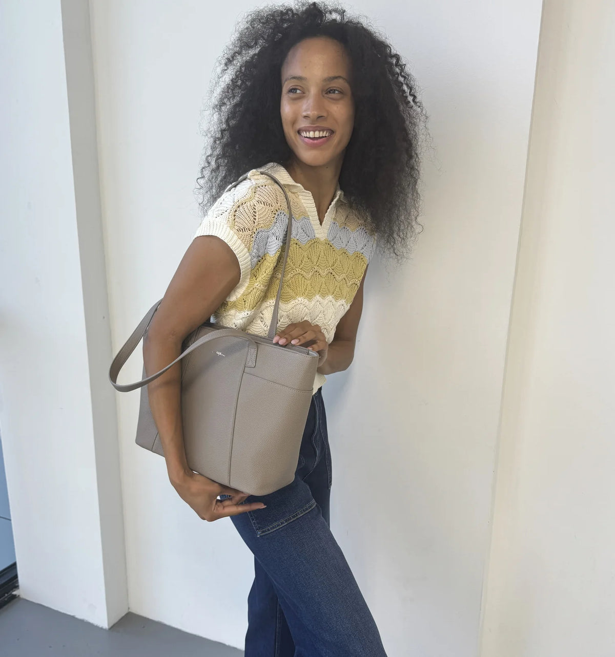 SAC À MAIN CABAS JEANNE 2 EN 1 - CUIR VÉGAN ESPE