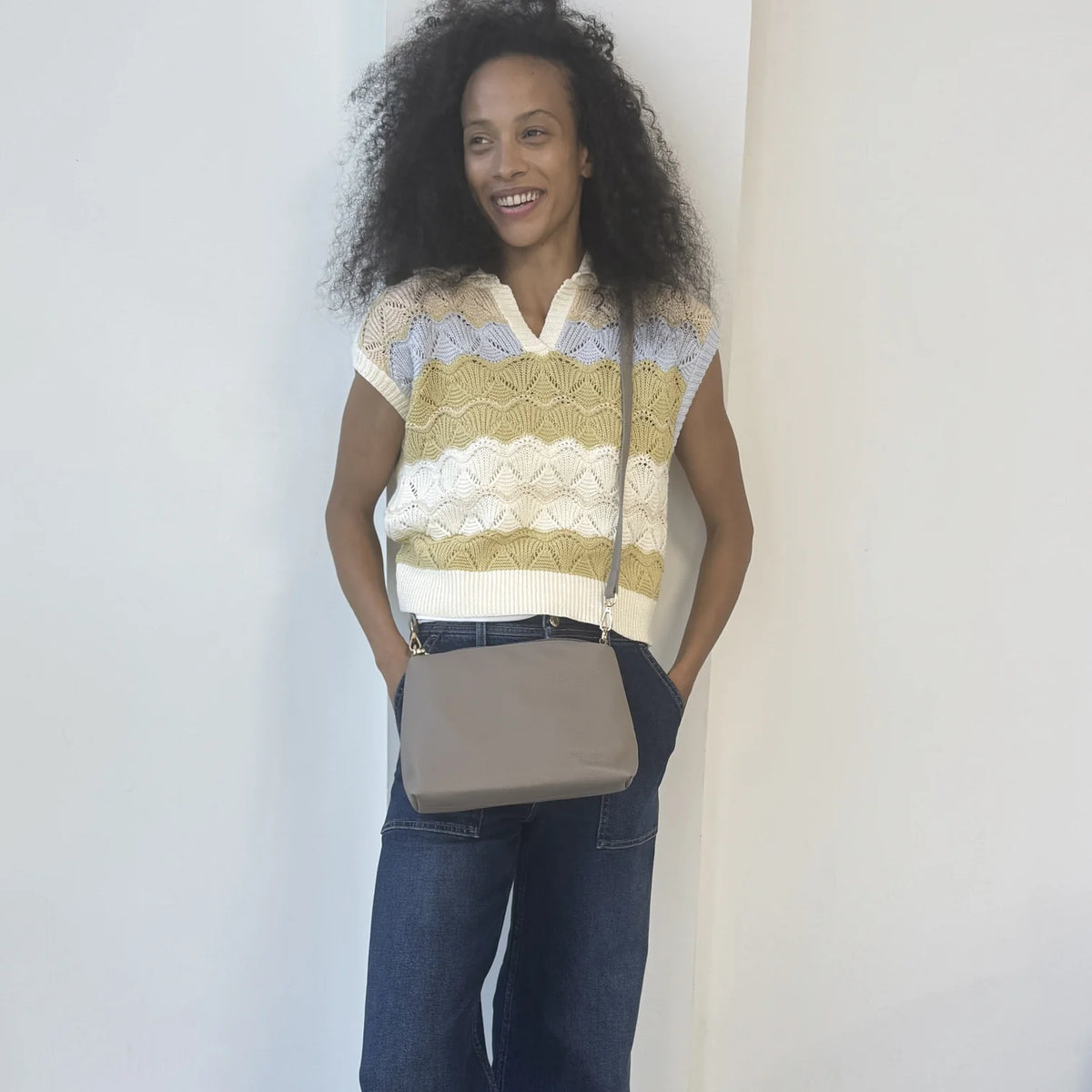 SAC À MAIN CABAS JEANNE 2 EN 1 - CUIR VÉGAN ESPE