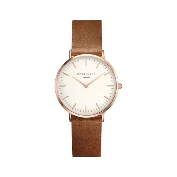 MONTRE ROSEFIELD BRACELET EN CUIR