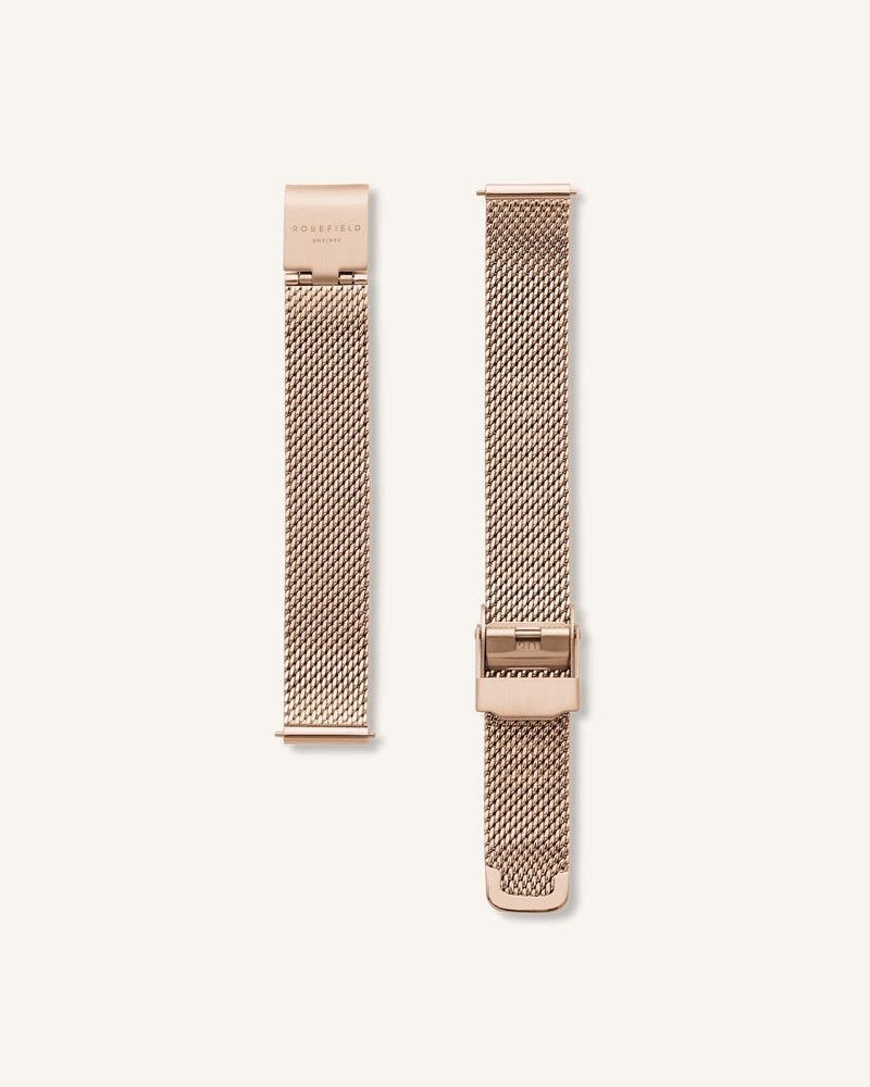 MONTRE ROSEFIELD BRACELET OR ROSE FOND BLANC