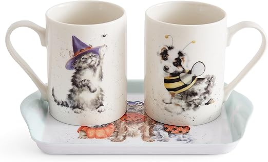 ENSEMBLE 2 TASSES ET CABARET HALLOWEEN