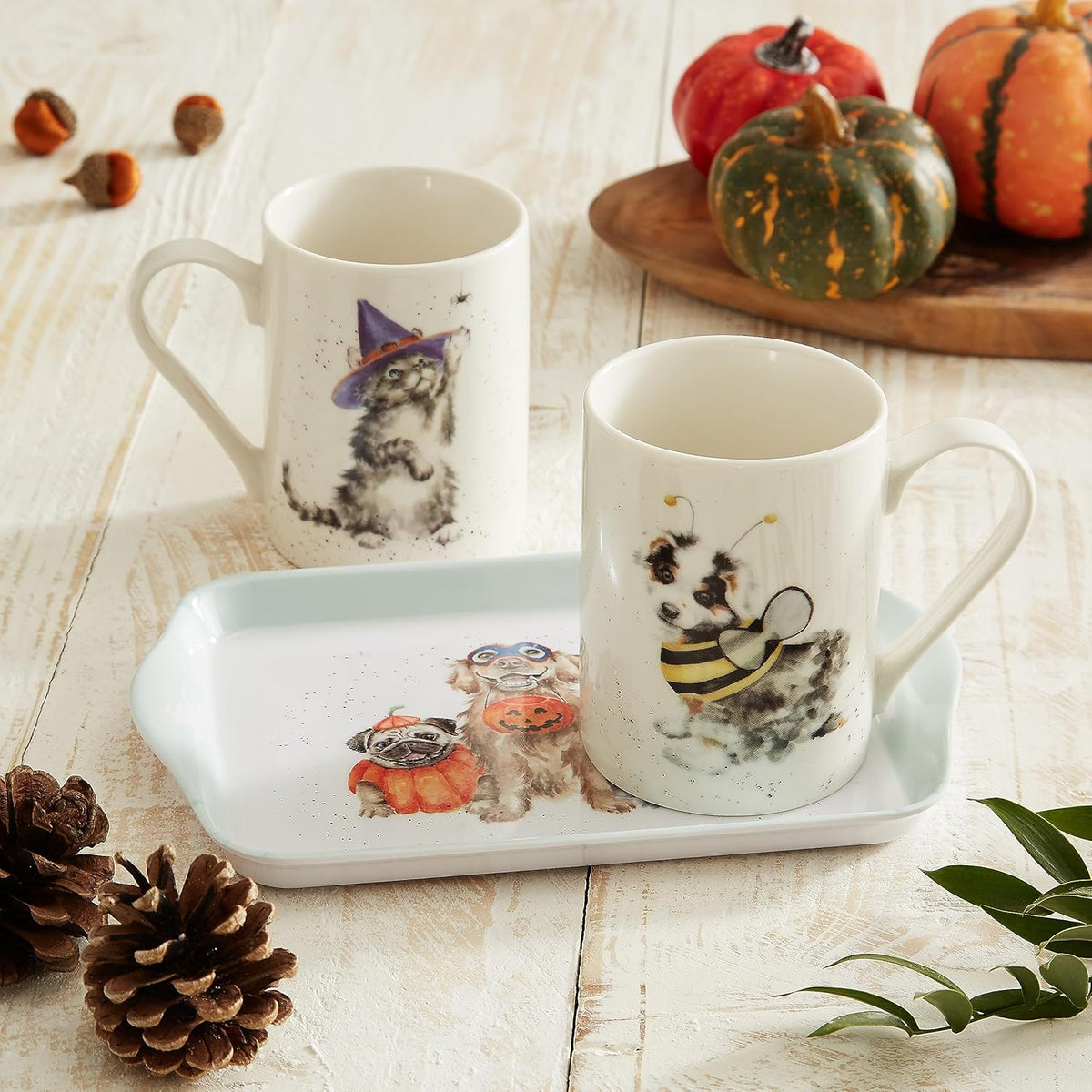 ENSEMBLE 2 TASSES ET CABARET HALLOWEEN